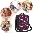 thumbnail image 6 of Cauagu Space Dinosaur Insulated Lunch Bag - Reusable Lunch Box Thickened Thermal Leakproof Lunch Tote Bag for Adult Office/Travel Picnic, 6 of 7