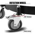 thumbnail image 5 of 55 Gallon Heavy Duty Drum Dolly, 2000lbs Load Capacity, Barrel Dolly Cart Drum Caddy, Non Tipping Hand Truck Capacity Dollies with Steel Frame 8 Swivel Casters Wheel for Warehouse, 5 of 8