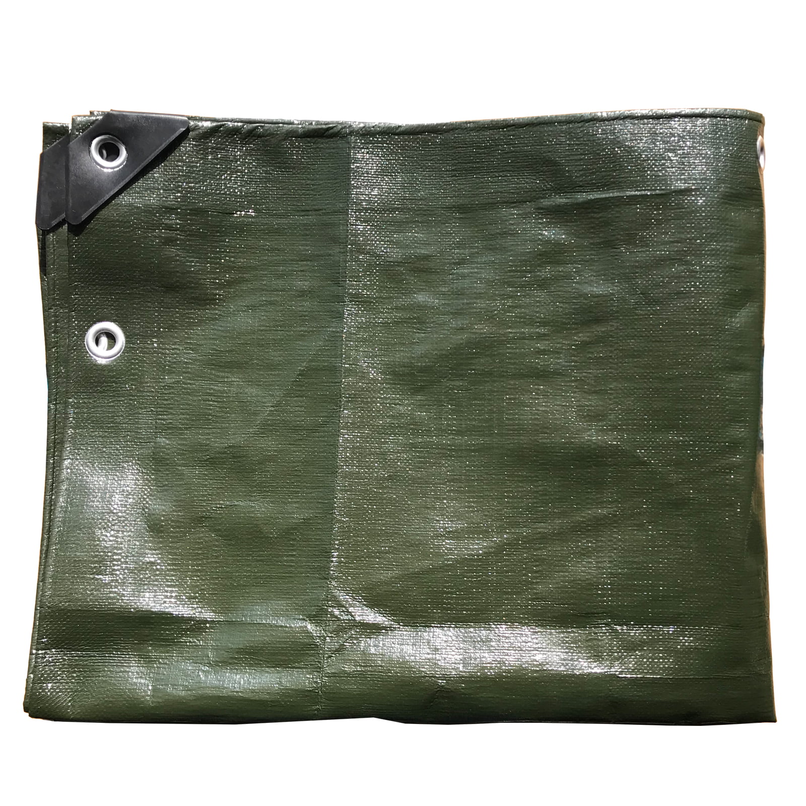 16x20 Heavy Duty Waterproof Tarp 12 Mil Green/Brown All-Weather Canopy Cover 