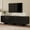 Black, variant on 70" Wood Grain TV Stand for TVs up to 75 Inch, Mid Century Modern Entertainment Center with Storage Cabinet and Wavy Door, Media TV Console for Living Room, Walnut
