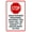 Warning Sign 6, variant on Stop Unauthorized Personnel Disciplinary Action Warning Sign - 8"x12", Entrance Metal Decor for Business Walls, Secure Zones