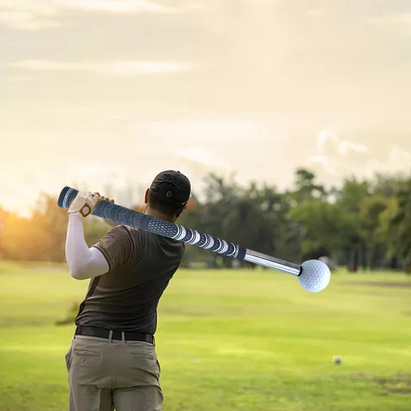 Golf Swing Trainer Golf Warm up Club Nonslip Grip Lightweight Adjustable Golf Swing Training Aid Golf Practice Rod for Speed Office Garden black