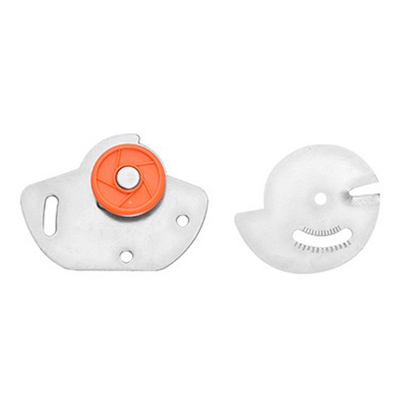 sistema para puertas de muebles traslapadas d-25 mobile plata