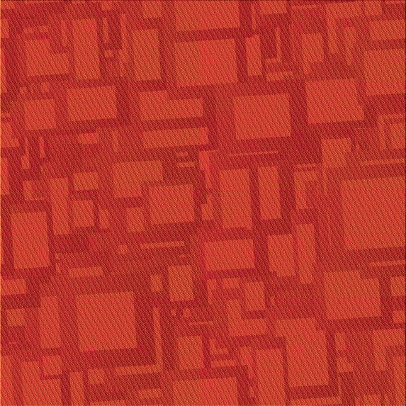 Ahgly Company Machine Washable Indoor Square Transitional Scarlet Red Area Rugs, 4' Square