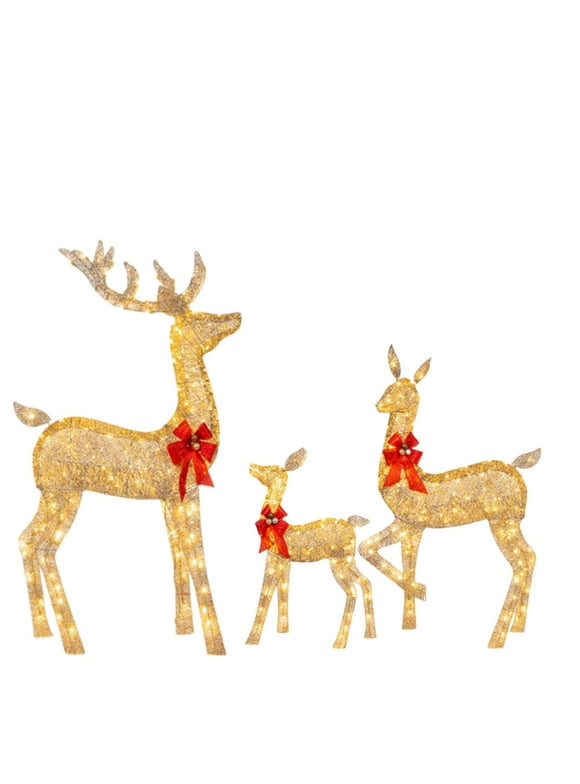 Outdoor Reindeer Decor in Outdoor Christmas Decorations