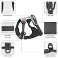 thumbnail image 6 of Lsque Summer with Flamingo Dog Harness, No-Pull Pet Harness with 2 Leash Clips, Adjustable Soft Padded Dog Vest with Easy Control Handle for Large Dogs-, 6 of 9