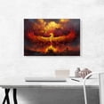 thumbnail image 2 of ARTCANVAS Fire Phoenix in Flight Canvas Art Print - Size: 26" x 18" (1.50" Deep), 2 of 9