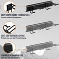 thumbnail image 6 of Wall Mount Tool Storage Rack, Heavy Duty Garage Storage Tool Organizer, Garden Tool Wall Hooks and Hangers, Hold Up to 350lbs Black 2Pack, AK806-Black-2Pack, 6 of 18