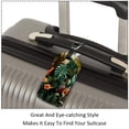 thumbnail image 3 of Square 2Pack PU Leather Tropical Plants Cruise Luggage Tag with Privacy Cover and Name ID Tag for Travel Handbags Backpacks Luggage Tags, 3 of 6