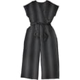 thumbnail image 1 of Alfani Womens Wide Leg Jumpsuit, Negro, X-Large, 1 of 2