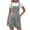 Gray, variant on Overalls for Women One Piece Bib Shortalls Rompers Square Neck Sleeveless Pleated Wide Leg Short Jumpsuits with Pockets