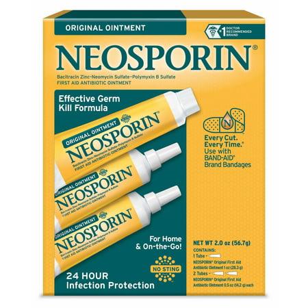 Neosporin Original First Aid Antibiotic Ointment (0.5 oz, 2 ct + 1.0 oz., 1