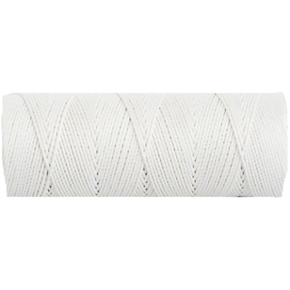 MJJ TL101 No. 18 x 1050 ft. Pure Nylon Seine Twisted Line Twine - White