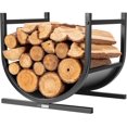 thumbnail image 1 of in Decorative Firewood Storage Log Rack with Bear Pattern Solid Wrought Iron Fireplace Wood Holder Stacker Indoor Outdoor Rustproof, 1 of 7