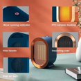 thumbnail image 2 of Económico, portátil PTC Cerámica 1S Calentamiento rápido silencioso, mini calentador de ventilador para sala de estar, dormitorio, baño - Azul, 2 of 5