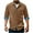 Khaki, variant on Men's Vintage Patchwork Corduroy Button Down Shirt - Wrinkle-Free Long Sleeve Jacket with Pocket