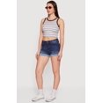 thumbnail image 3 of Women's Striped Ribbed Knit Cropped Tank Top, 3 of 4