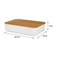 thumbnail image 3 of Caja Home Trends Organizadora de Plástico con Tapa de Bambú, 3 of 4