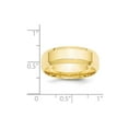 thumbnail image 4 of Solid 10k Yellow Gold 7mm Bevel Edge Comfort Fit Men's Wedding Band Ring Size 13, 4 of 5