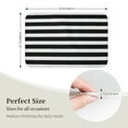 thumbnail image 2 of Bathroom Rugs Mat, Black And White Stripes Washable Non Slip Bath Kitchen Mat for Floor, Welcome Mat for Front Door Entryway Rug Indoor Door Mat Small Rugs 24x16 Inch, 2 of 5