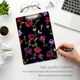 thumbnail image 5 of 12.5"x9" Vivid Floral Clipboards, Standard A4 Letter Size Nursing Clipboard with Low Profile Metal Clip Decorative Clip Board for Office Supplies,Gold, 5 of 7