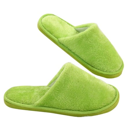 

CoCopeanut 2022 New Men House Slippers Women Winter Warm Soft Sole Non-Slip Indoor Bedroom Couples Home Slippers Plush Fur Slides