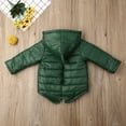 thumbnail image 3 of ITFABS Boys Girls Dinosaur Coat, Zipper Thick Outwear, Solid Color Jacket, 3 of 5