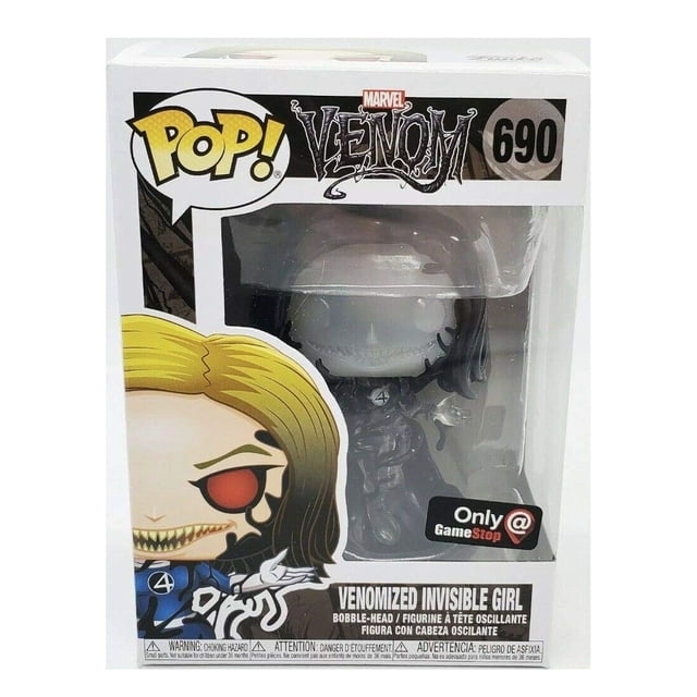 Funko Pop! Marvel Fantastic Four Venomized Invisible Girl Clear Variant Exclusive Figure Repaired ARM Funko -