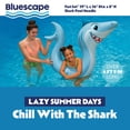 thumbnail image 4 of (2 pack) Bluescape Shark Pool Noodle – Inflatable Blue Pool Float for Kids & Adults, Fun Shark Design, 4 of 7