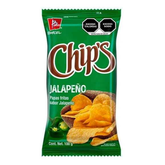 Papas fritas Barcel Chips sabor jalapeño 100 g