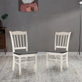 thumbnail image 2 of Shaker Dining Chairs - Set of 2 - European Black Ash/Antique White, 2 of 10