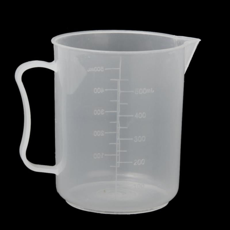 Laboratory Plastic Measurement Beaker Measuring Cup Graduated container 25-500ml 