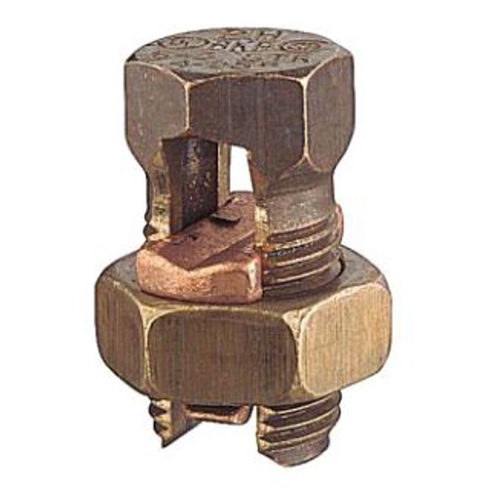 Thomas & Betts 4H3 BB Bronze Alloy Split Bolt Connector, H Type, Hexagonal Bot and Nut (Pack of