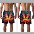 thumbnail image 3 of luoweisi Men's Beach Shorts Quick Dry Swim Trunks with Mesh Lining Butterfly 2XL, 3 of 5