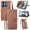 Brown, variant on for Motorola Moto G85 6.67 inch Case, Wallet for Women Men, Durable PU Leather Magnetic Flip Lanyard Strap Wristlet Zipper Card Holder Wallet Phone Case for Motorola Moto G85