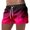 Hot Pink, variant on Mens Swimwear Men's Gradient Color Printed Stretch Waist Drawstring Shorts Polyester Beach Summer Sporty Casual Purple XL
