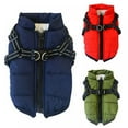 thumbnail image 4 of Pet Dogs Warm Clothes Waterproof Small Big Dog Jacket Autumn Winter Pet Dog Skiing Coat Clothing With Harness Chest Strap, 4 of 8