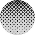 thumbnail image 1 of Ahgly Tapis Rond Lavable en Machine Intérieur Transitionnel Gris Platine, 6 Pieds Rond, 1 of 7