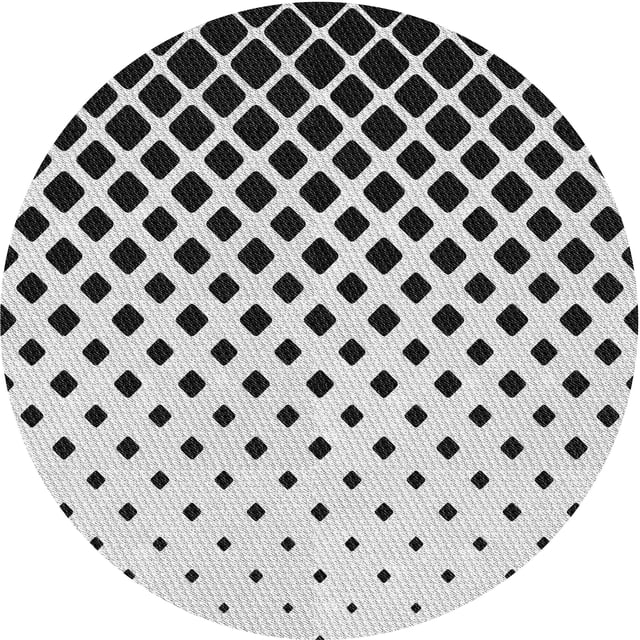 Ahgly Company Tapis Rond Lavable en Machine Intérieur Transitionnel Gris Platine, 3 Pieds Rond