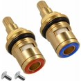 thumbnail image 1 of 2 Pieces Ceramic Faucet Replacement Cartridge 20 Steps Universal Brass Faucet Replacement with Screw Replacement for Kitchen Home Bathroom Faucet Parts, 1 of 1