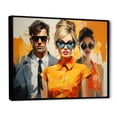 thumbnail image 2 of Designart "Collage Of Celebrities" Pop Art Floater Framed Wall Art Prints, 2 of 5
