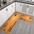 thumbnail image 2 of Happy Halloween Kitchen Mats Sets Of 2 Horror Pumpkin Decor Mats for Cooking Outdoor Non-Slip Sink Mats Decorations for Home Dining Room (17x47in+30x17in), 2 of 7