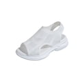 thumbnail image 1 of Plus Size Heels for Wide Feet Wedge Heel Mesh Hollowed-Out Peep Toe Spring/Summer Trendy Comfortable Sandals Shoes with A Wide Toe Box, 1 of 9