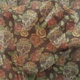 thumbnail image 3 of Sugar Skull Tulle Curtains with Rod Pocket, Autumn Colored Flowers and Leaves Patterns in Smily Head Bones, Sheer Drape for Wedding Party 2 Panels, 7 Sizes, Pale Green Yellow Orange, by Ambesonne, 3 of 3