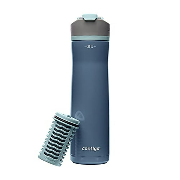 Contigo BPA Free 24 oz Dark Ice Stainless Steel Water Bottle