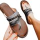thumbnail image 5 of Women Thongs Flip Flops Casual Orthopedic Sandals Canvas Upper PU Lining, 5 of 5