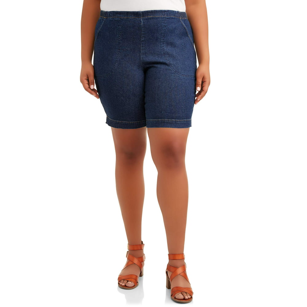 Just My Size - Just My Size Women's Plus Size 2 Pocket Pull On Shorts ...