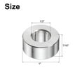 thumbnail image 2 of 10 Pack Stainless Steel Spacer 1/2" Bore x 1" OD x 7/16" Length Screw Bushing Plain Finish Round Metal Spacer for M12 Screws Bolts and Rods, 2 of 6