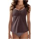 thumbnail image 1 of Conjunto de Bikini de Cintura Alta para las Mujeres Control Del Vientre Correa Ancha Sólida de Apoyo Traje de Baño de Dos Piezas, Trajes de Baño de Dos Piezas para las Mujeres Cultivo Deportivo de Ci, 1 of 6
