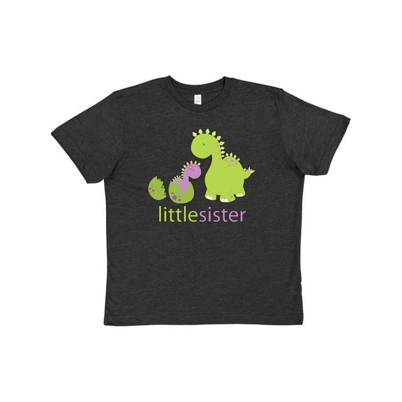 Inktastic Little Sister Purple Youth T-Shirt